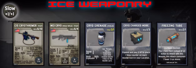 Warfighter: Chtorr - ice weaponry